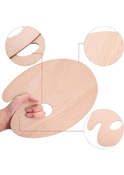 Gösteri Tarzı Olarak 1 Adet Sanat Boyama Renk Karıştırıcı Oval Renk Karıştırma Kurulu Tepsi Plaka Karıştırma Boya Renk Kurulu Karıştırma Ahşap Yağlıboya Renk U7P5 (Yurt Dışından) indirimleri