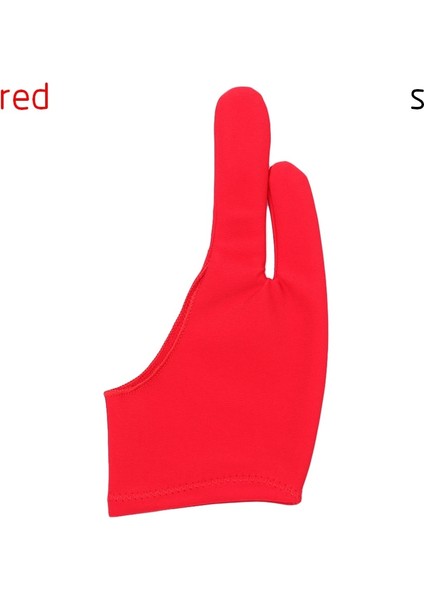 Kırmızı-S Herhangi Bir Gra Çizim Tableti Için Sanatçı Çizim Eldiveni Siyah 2 Parmak Kirlenme Önleyici, Hem Sağ Hem De Sol El Için Siyah Ücretsiz Boyut (Yurt Dışından)