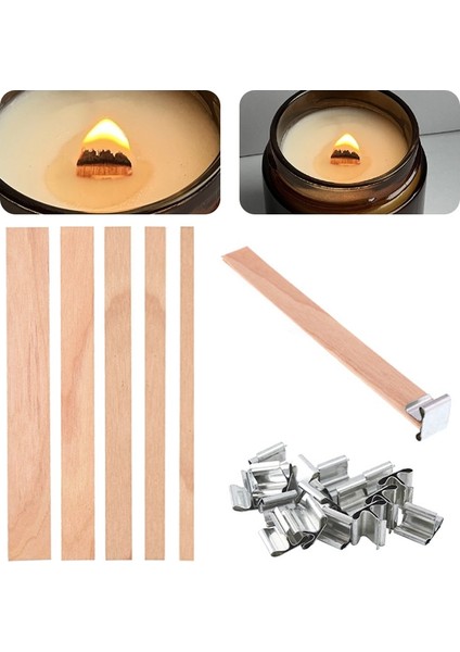 8X90MM Tarzı Ahşap Mum Çekirdeği Taban Mum Fitili Soya Fasulyesi Yağı El Yapımı Aksesuarlar Dıy Aromaterapi Mum Yapımı Kiti Malzemeleri (Yurt Dışından) modelleri