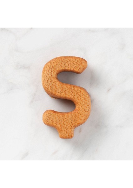 Organik Ahşap Harf - Ş