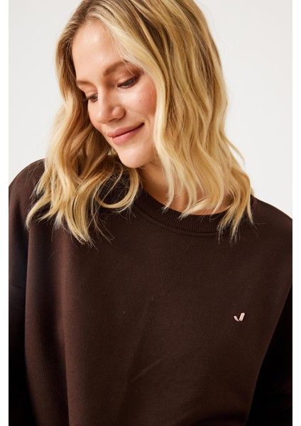 Aura Sweatshirt Kahverengi modelleri