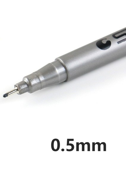 Kumral Tarzı 1 @# Siyah Pigma Mikron Kalem Su Geçirmez Elle Çizilmiş Tasarım Kroki Iğne Kalem El Dawing Liner Fineliner Karikatür Imza Kalem (Yurt Dışından)