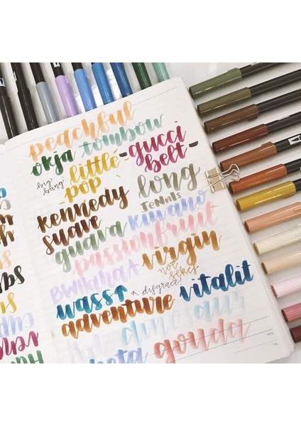 NO.623 Stili Professionl Tombow Ab-T Japaolors Sanat Fırça Kalem Çift Kafaları Su Renk Marker Kalem Çizim Boyama Kırtasiye Için (Yurt Dışından) fırsatları