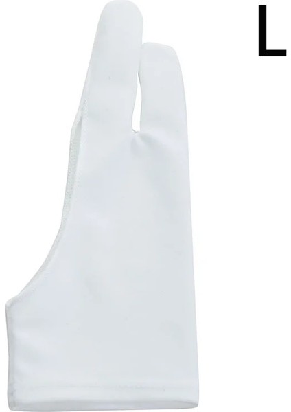 C Stili Hem Sağ Hem Sol El Için Uygun Iki Parmakla Çizim Eldiveni Çizim Tableti Için Kirlenme Önleyici Eldiven (Yurt Dışından)