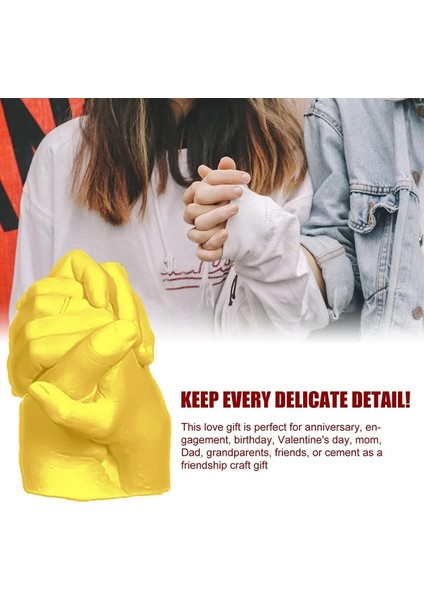No.1 Stili Dıy Hatıra El Döküm Alçı Heykeller Çiftler Için Modelleme Seti Yetişkinler ve Çocuklar Için El Sanatları Изготовление (Yurt Dışından) modelleri