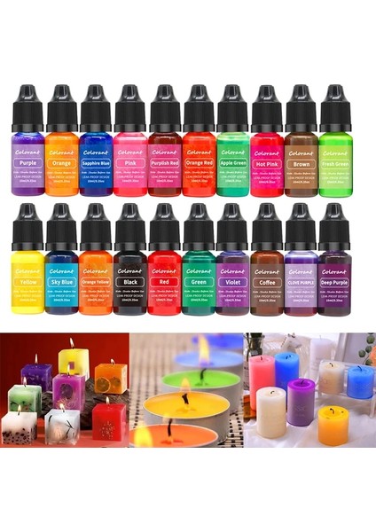 No.8 Tarzı 2022 Yeni Mum Boyaları Pigment Sıvı Renklendirici Reçine Boyama Boya Dıy Mum Yapımı Için Sabun Epoksi Reçine Zanaat Yapımı Pigmentler (Yurt Dışından)
