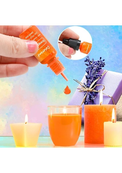 No.8 Tarzı 2022 Yeni Mum Boyaları Pigment Sıvı Renklendirici Reçine Boyama Boya Dıy Mum Yapımı Için Sabun Epoksi Reçine Zanaat Yapımı Pigmentler (Yurt Dışından)