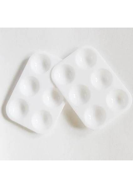 Ole Plast Malzeme Dikdörtgen Sanat Boyama Paleti Beyaz Kalınlaşma Çocuklar Basit Renk Malzemeleri Boyama Temel (Yurt Dışından) fırsatları