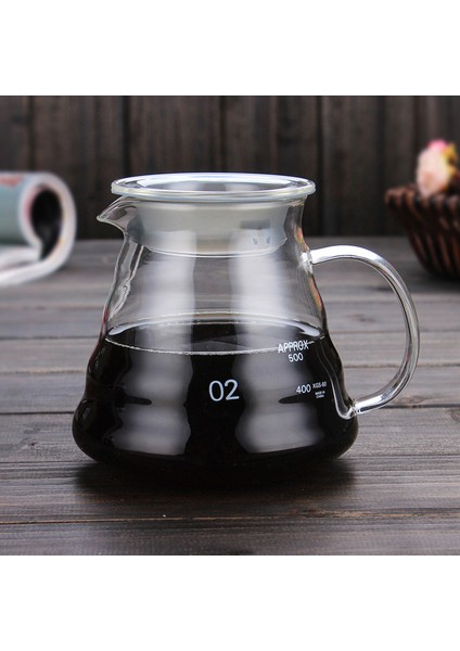 Kahve Demleme Seti V60 Dripper 600ML Demleme Ibriği