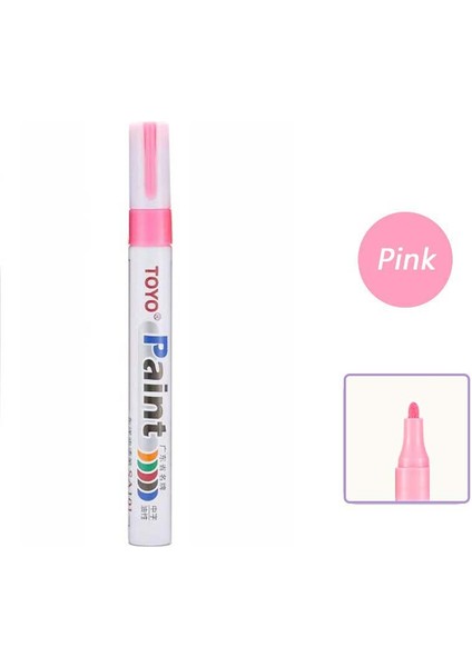 Pembe 1 Adet Tarzı 1 Adet Beyaz Işaretleyici Kalem Yağlı Su Geçirmez Plastik Jel Kalem Yazmak Için Çizim Beyaz Dıy Albümü Graffiti Kalem Kırtasiye Defter Için (Yurt Dışından)