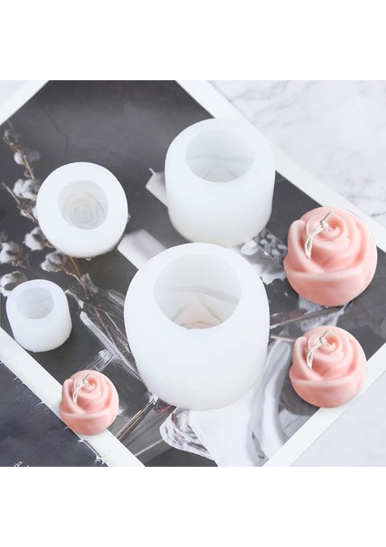 B02 Tarzı Sevgililer Günü Çiçek Mum Kalıpları Yumuşak Silikon Gül Kalıpları Fondan Kek Kalıbı Sabun Jöle Buz Çikolata Dekorasyon Pişirme Aracı (Yurt Dışından) modelleri