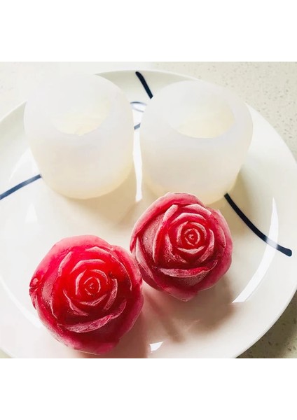 B02 Tarzı Sevgililer Günü Çiçek Mum Kalıpları Yumuşak Silikon Gül Kalıpları Fondan Kek Kalıbı Sabun Jöle Buz Çikolata Dekorasyon Pişirme Aracı (Yurt Dışından) fırsatları