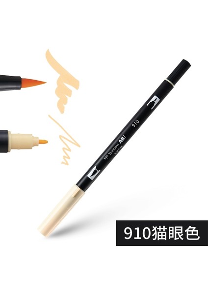 Yeni 910 Stili Tombow Abt Çift Fırça Kalem Suluboya Kalemler Çift Kafa Olors Eskiz Çizim Yazma Japon Kırtasiye (Yurt Dışından)