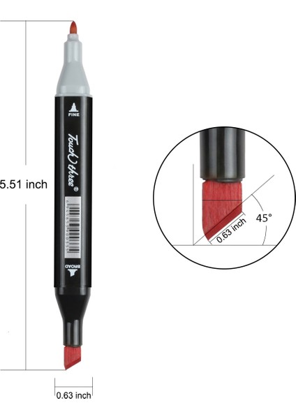 NO.169 Tarzı 40 Renk Marker Kalemler Çift Uçlu Renkli Sanatçı Işaretleyiciler Sanat Kroki Boyama Kitapları Için Profesyonel Boyama Manga ve Tasarım (Yurt Dışından)