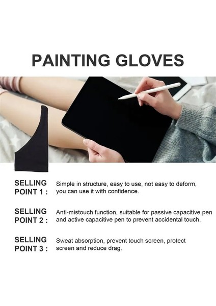 L Beden 4 Adet Siyah Tek Parmak Kirlenme Önleyici Eldiven, Hem Sağ Hem De Sol El Sanatçısı Için Herhangi Bir Gra Çizim Tableti Için Çizim (Yurt Dışından) indirimleri