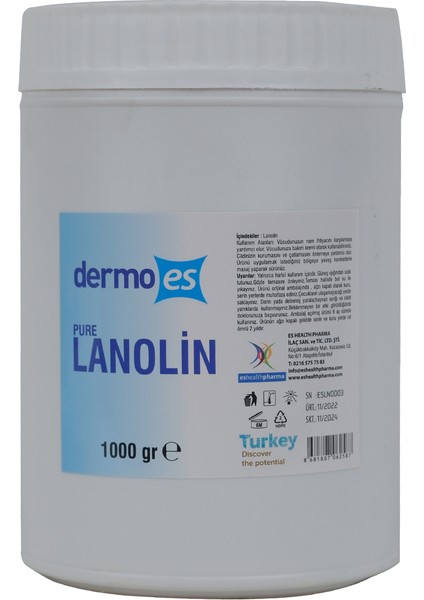 Dermoes Lanolın Krem 1000GR