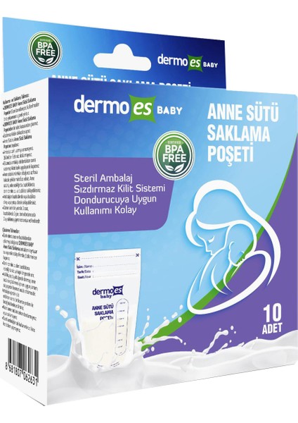 Dermoes Sut Saklama Posetı 10LU Baby