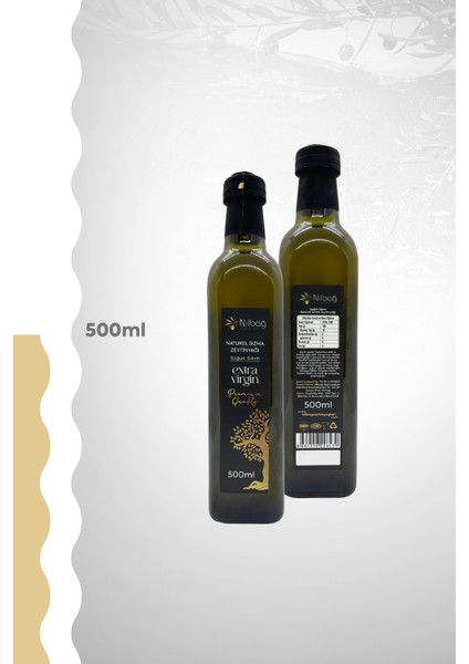 Ayvalık Naturel Sızma Zeytinyağı Marasca 500ml Cam.