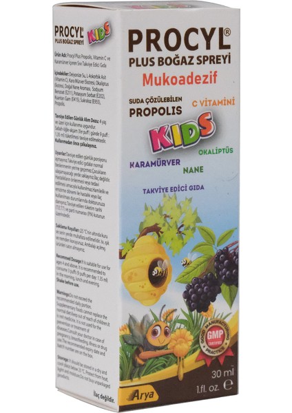 Procyl Plus Boğaz Spreyi Kids 30 ml
