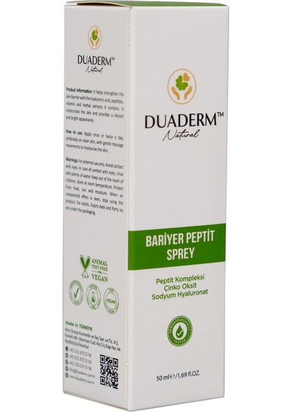 Duaderm Barrıer Peptıde Spray 50 ml