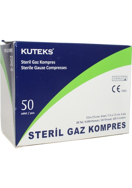 Kuteks Gaz Kompres 7.5*7.5 50'li Eko.amb.