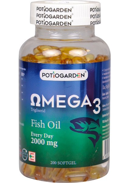 Potıogarden Omega 3 200 Softgels