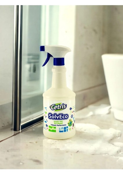 Sıvı Beyaz Sabun 1 lt & Cetris Solveco 2'li Yüksek Performanslı Leke Sökücü ve Yüzey Temizleyici Set