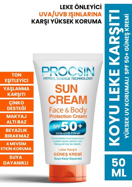 Progen Sun Gunes Kremı Yuz 50+ 50 ml