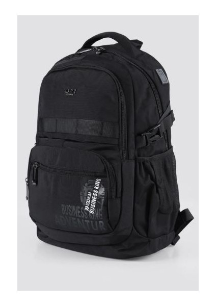 51523 Laptop Bölmeli Siyah Sırt Çantası