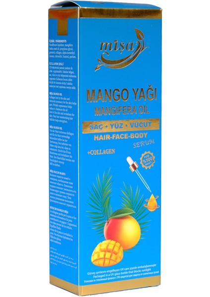 Misa Saç ve Vücut Yağı Mango 100ML