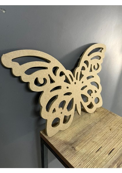 Kelebek Dekor Ham Mdf 27 x 46 8mm