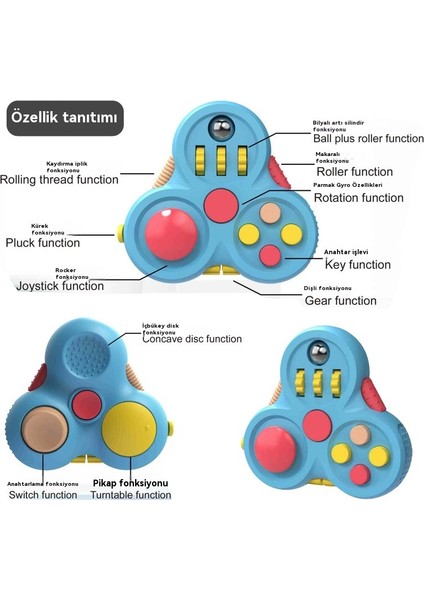Basınç Düşürücü Sap Gyro Küp Gamepad Parmak Ucu Oyun Yaratıcı Dekompresyon Oyuncak (Yurt Dışından) fırsatları