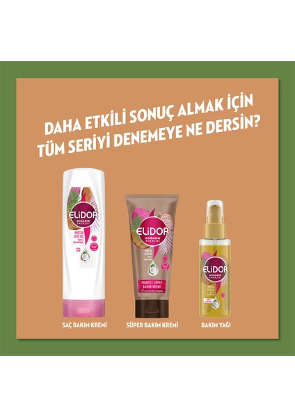 Doğanın Enerjisi Hindistan Cevizi Yağı Onarıcı Saç Bakım Seti 400 ml + 350 ml