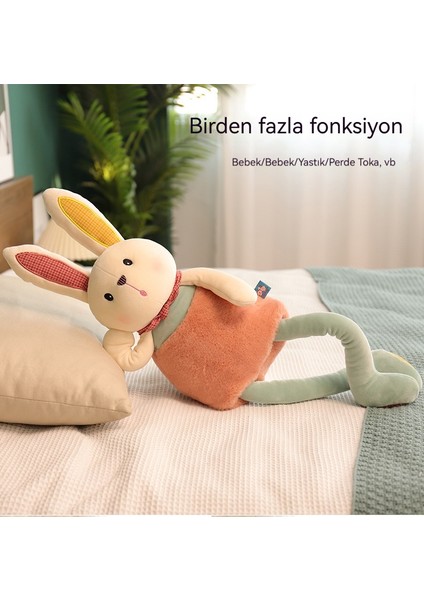 48CM Tavşan Peluş Oyuncak Sevimli Hediye Bebek Bebek Uyku Dekoratif Yastık (Yurt Dışından)