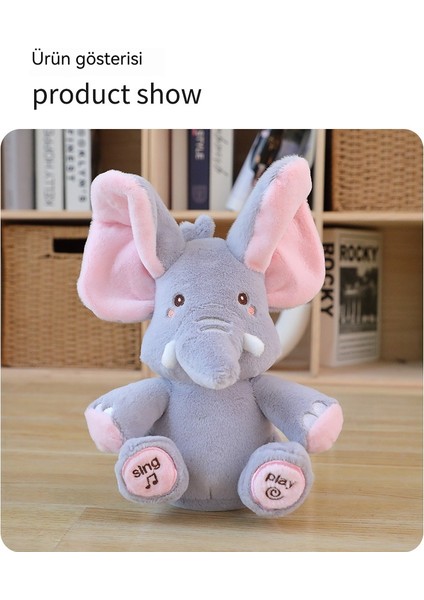 30CM Sevimli Mamut Fil Yaratıcı Utangaç Dumbo Müzik Çocuk Elektrikli Peluş Oyuncak (Yurt Dışından) fiyatları