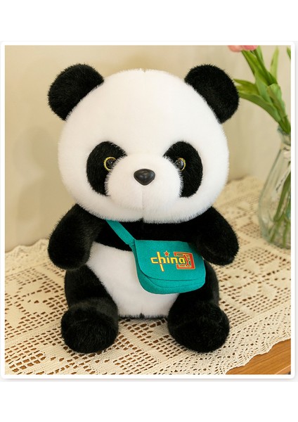 30CM Vizon Kadife Panda Doldurulmuş Oyuncak Sevimli (Yurt Dışından)