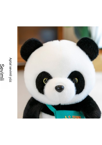 30CM Vizon Kadife Panda Doldurulmuş Oyuncak Sevimli (Yurt Dışından)