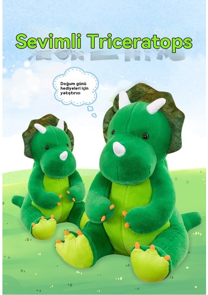 45CM Sevimli Bebek Peluş Oyuncak Kız Dinozor Uyuyan Bebek (Yurt Dışından)
