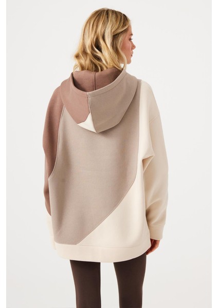 Aura Oversize Sweatshirt Kahverengi