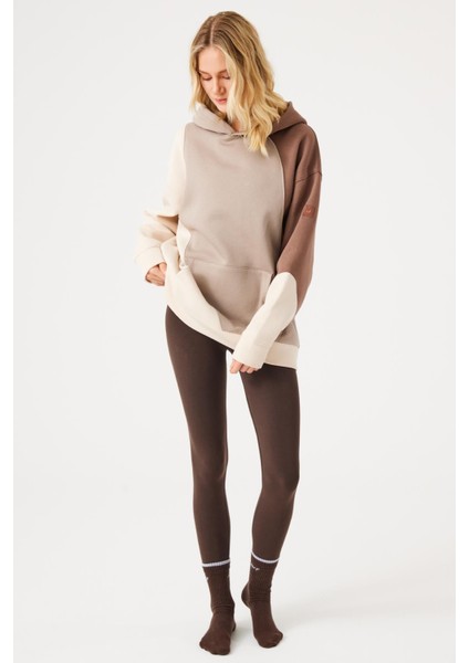 Aura Oversize Sweatshirt Kahverengi