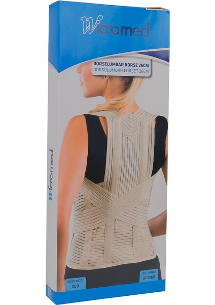 Korse Dorselumbar 26CM Standart