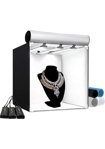 Pro Iı 3 LED Işıklı Ürün Çekim Çadırı 60X60 cm