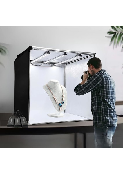 Pro Iı 3 LED Işıklı Ürün Çekim Çadırı 60X60 cm fiyatları