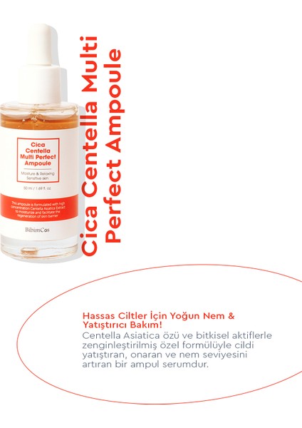 Cica Centella Multi Perfect Ampoule 50ML - Cilt Yatıştırıcı ve Nemlendirici Serum