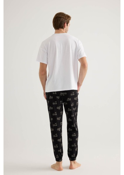 Erkek Pamuklu Kısa Kollu Uzun Pijama Takımı fırsatları