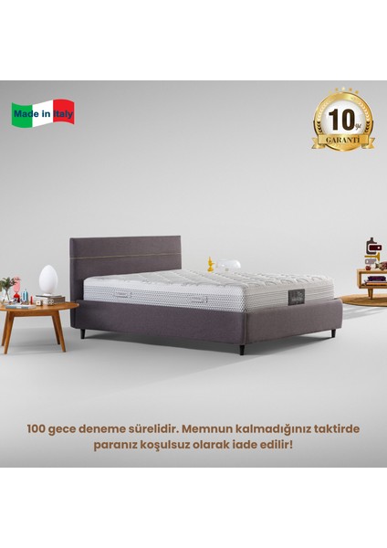 Massaggio Deluxe Ultra Ortopedik Memory Foam Yatak | Isı ve Ağırlık Dengeleyici | Antı Yapısı ile Lüks ve Sağlığın Buluştuğu Nokta | Made In Italy