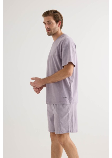 Erkek Pamuklu Yıkamalı Kısa Kollu T-Shirt modelleri