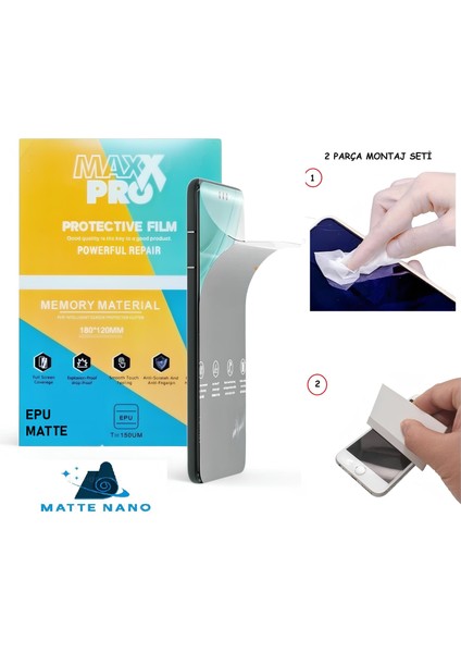 Apple iPhone 13 Pro Max Nano Ekran Koruyucu Esnek Ultra Ince Mat