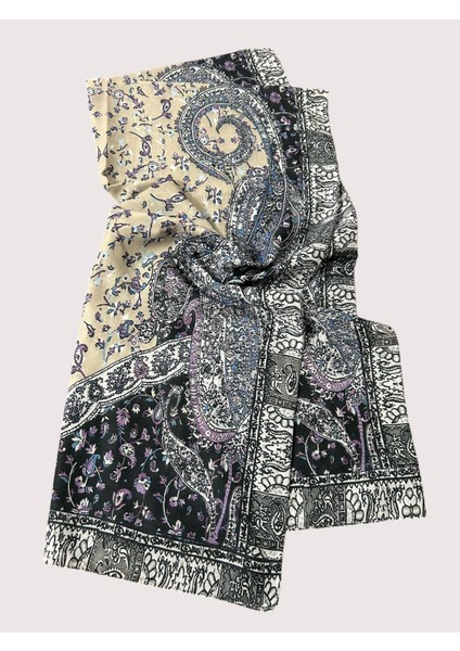 Raena Etnik Etro Desen Pamuk Soft Şal