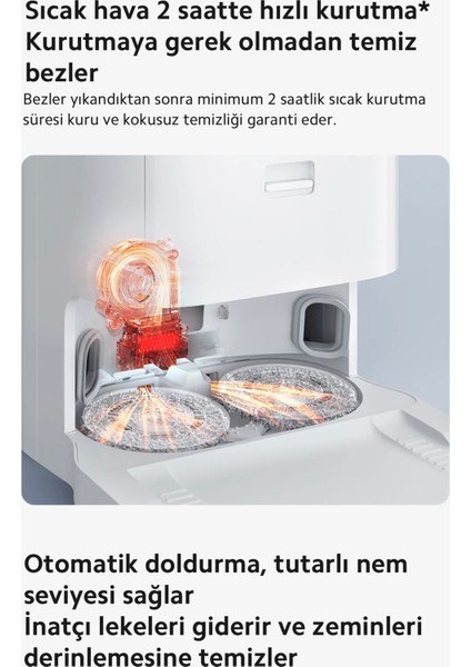 Akıllı Temizleme Istasyonlu Ultra Premium Robot Süpürge | Halı Tanıma Fonksiyonlu | Hepa Filtre | Kendini Temizleme fırsatları